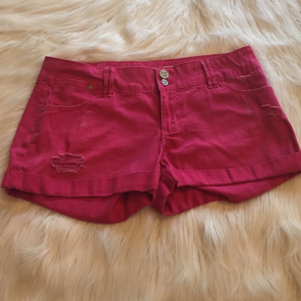 PINK SHORT SHORTS INDIGO REIN SIZE 11